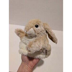 Folkmanis Little Lop Rabbit Hand Puppet 6" Plush Bunny Realistic soft Toy vgc